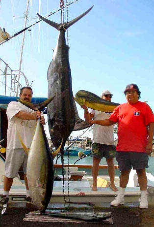 Bill & Pat Hit Big
Keywords: blue marlin mahi dorado ahi yellowfin tuna bill pat