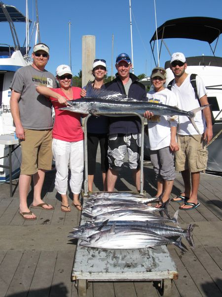 2-20-10
Tom, Shereen, Sonya, Mike, Syra and Ali got a nice Shortnose Spearfish and some tuna fishes too.
