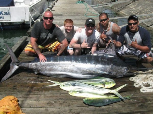 5-5-2012
A nice summer time Blue Marlin. Way to go guys!
