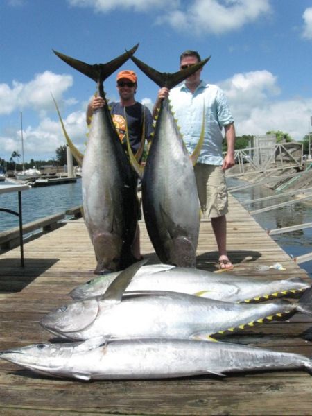 6-28-2011
4 more Ahi for the Foxy Lady!! And a HUGE Ono too. Wow that a day!
