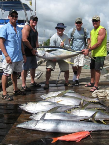 6-9-2012
Not even a bum foot could stop Andy and his gang from fishing! Nice work men!
