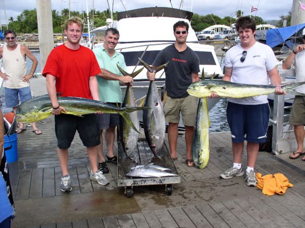 8-27-08
John, Greg, Larry and John had better luck with the Yellowfin and they got a few nice Mahi Mahi too.
