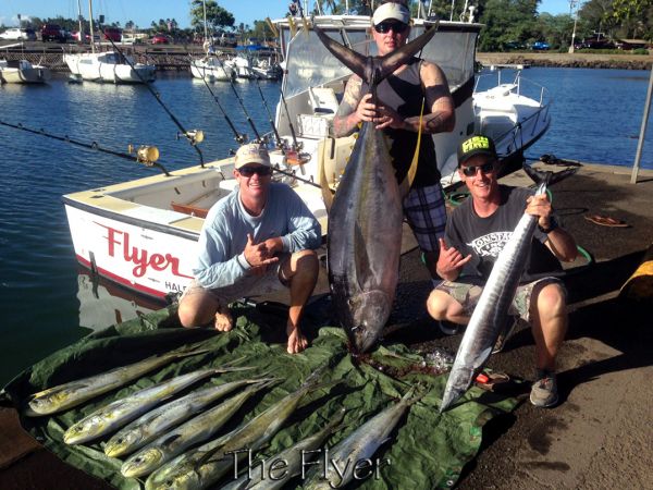 9-8-14
Keywords: Ahi Yellow Fin Tuna Ono Wahoo Mahi Mahi dorado Sportfishing Charter chupu fishing hawaii