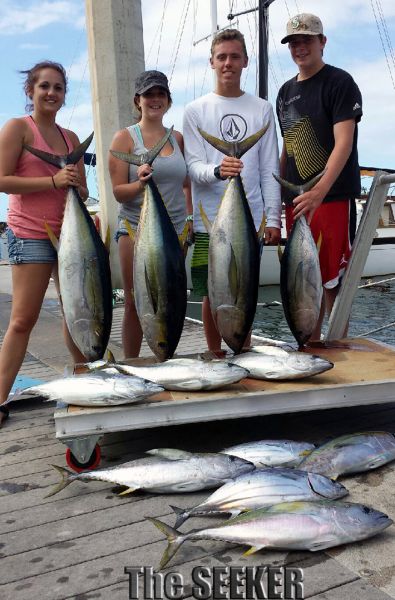8-11-14
Keywords: Tuna sportfishing charter boat oahu hawaii chupu fishing deep sea hatteras