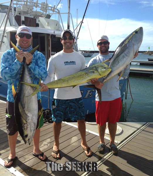 Keywords: Ahi Yellow Fin Tuna Mahi Mahi dorado Sportfishing Charter chupu fishing hawaii